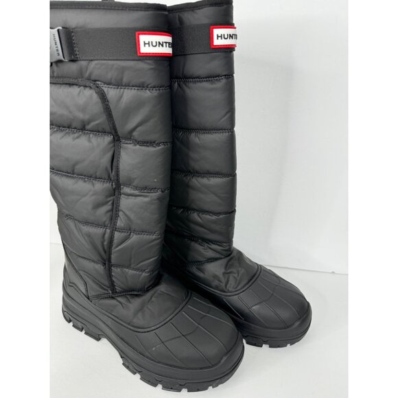NEW Hunter Intrepid Tall Insulated Snow Boots Womens US 8 UK 6 EU 39 Black - Picture 5 of 8
